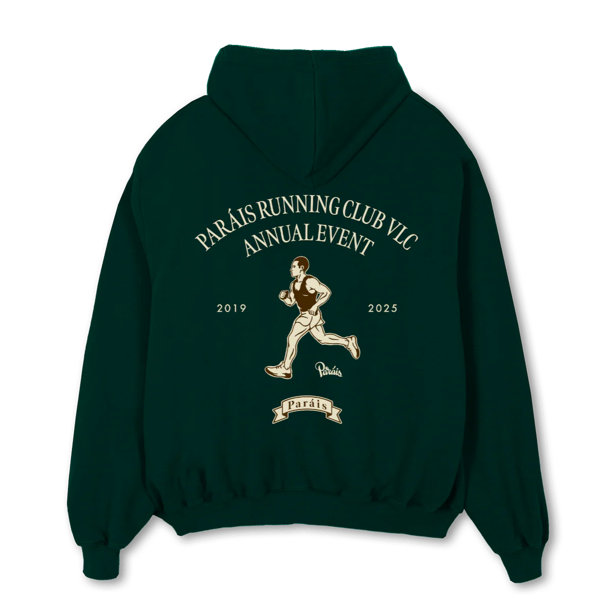 RUNNER Wild Green Oversized Zipped Hoodie. - Image 2