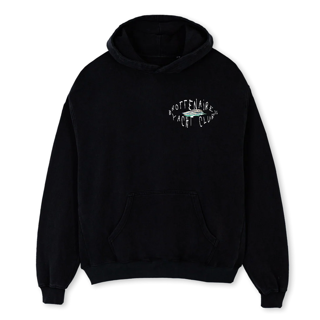 RYC CLUB HD Black Oversized Hoodie.