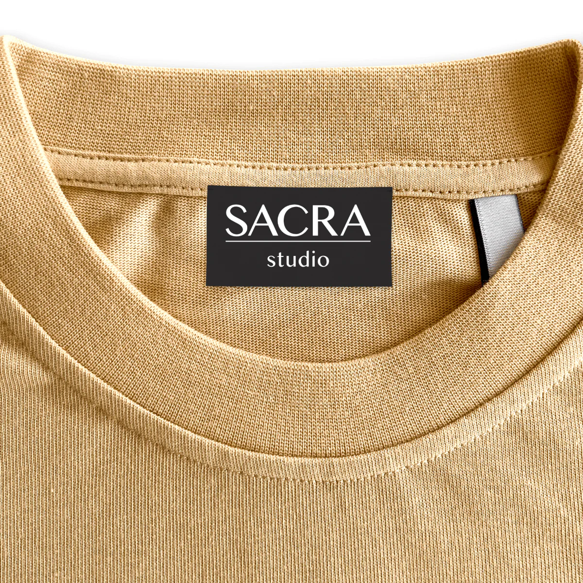 SACRASTUDIOLABEL Custom Neck Label.