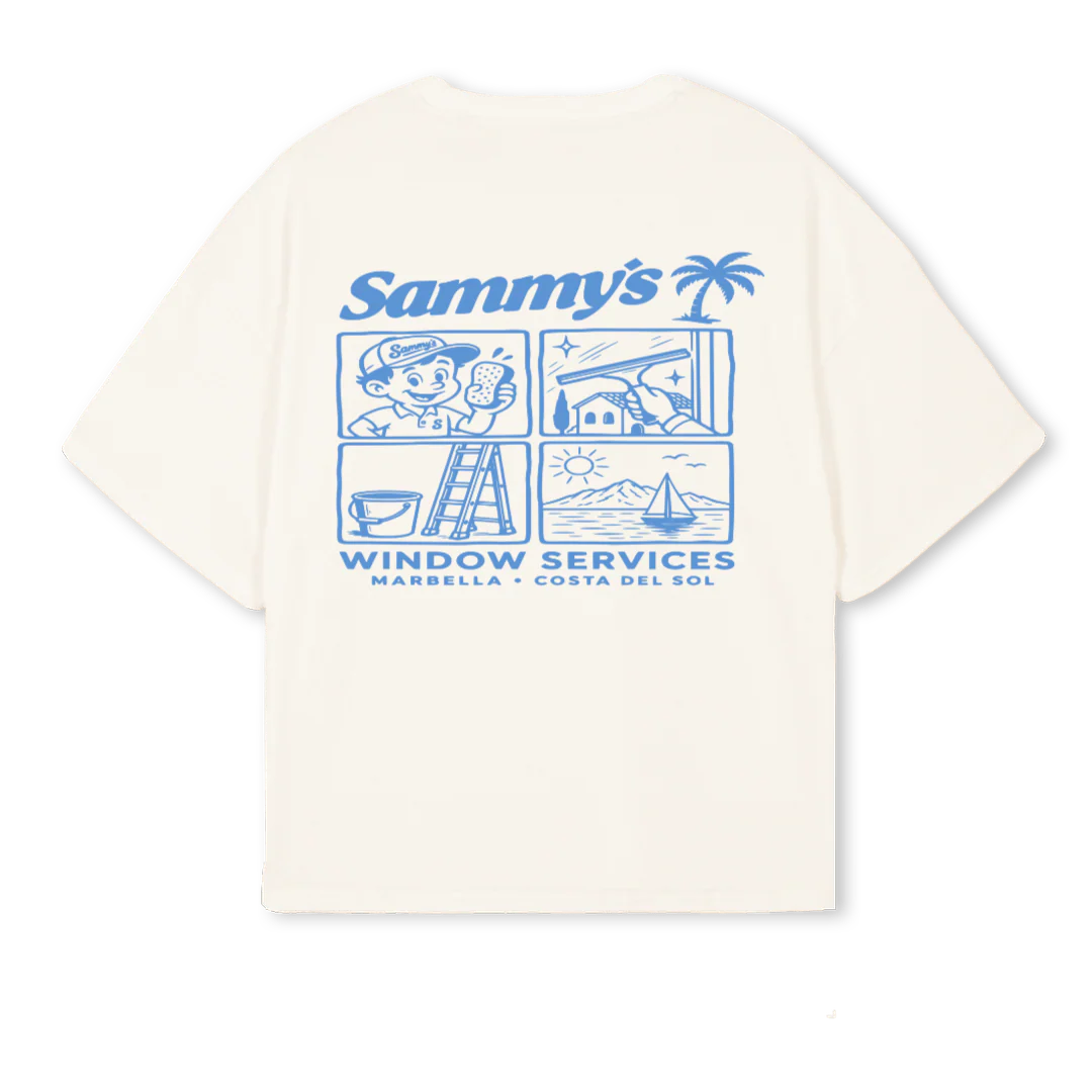 SAMMYS WINDOWS Vintage White Oversized Boxy Tee. - Image 2