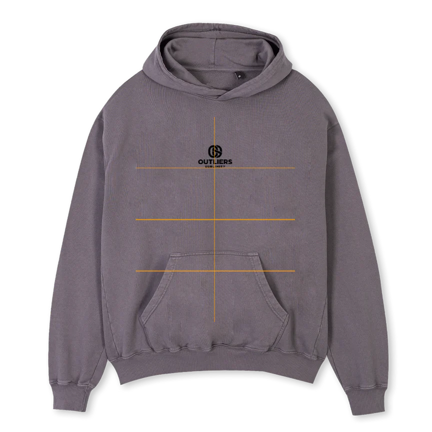 SAMPLEHOODIEPG Pigment Grey Oversized Hoodie.