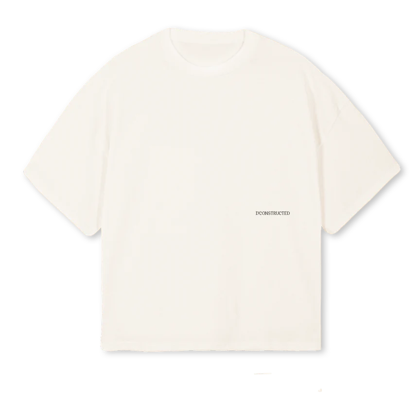 SAMPLESAMPLE Vintage White Oversized Boxy Tee.