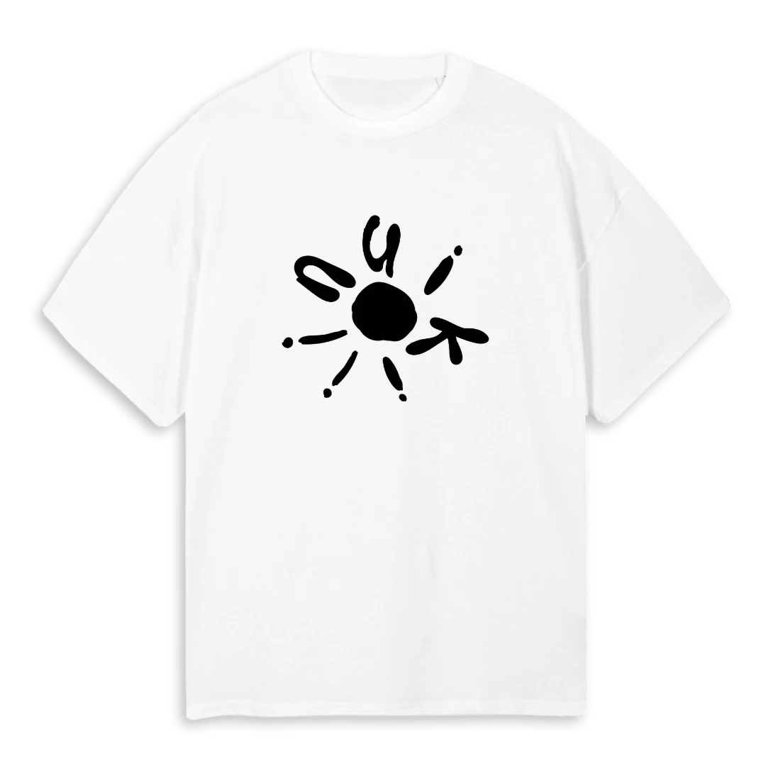 SAMPLEWHTSUN White Oversized Tee.