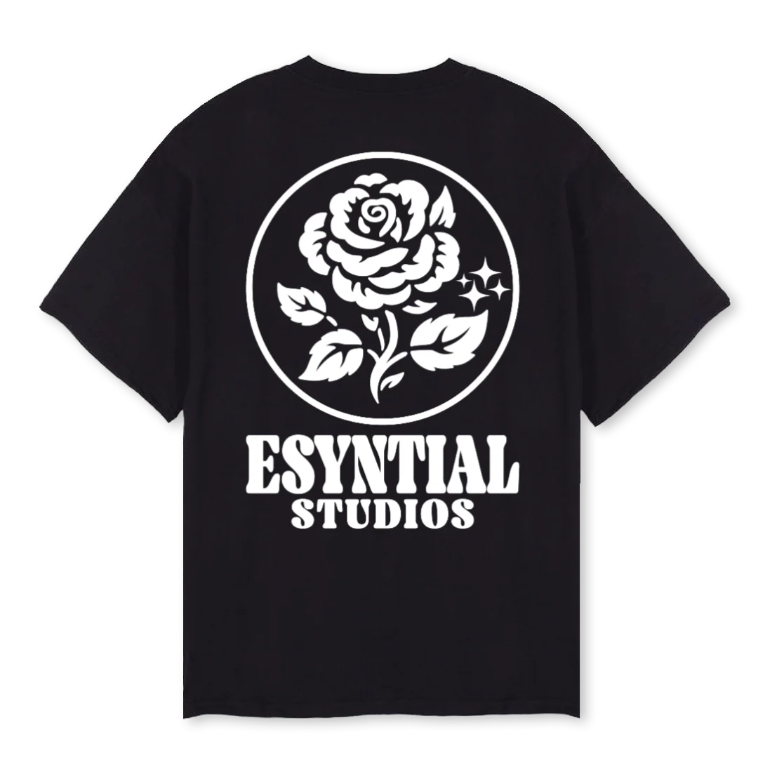 SAMPLROSETHREE Black Oversized Tee. - Image 2