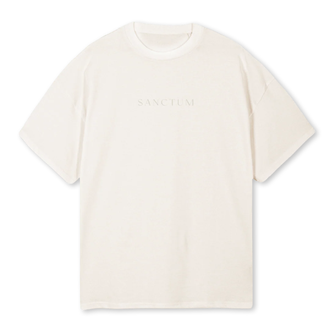 SANCTUM_VW Vintage White Oversized Tee.