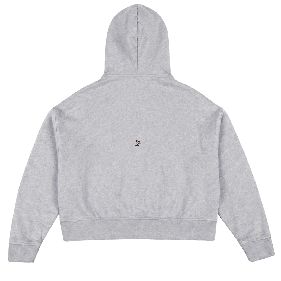 SANTAONEHOODIE_LG Light Grey Marl Oversized Boxy Hoodie. - Image 2