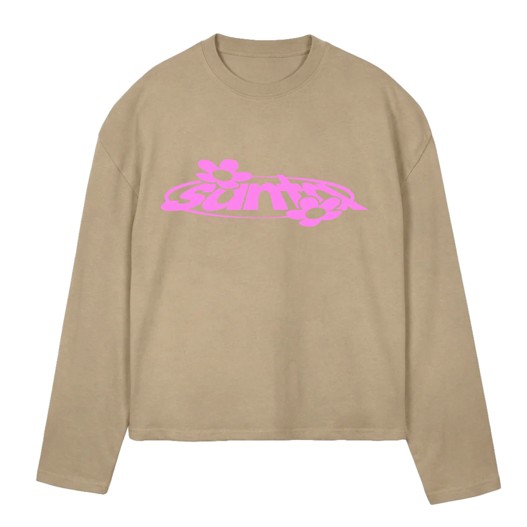 SANTATWOLONGLESEEVE_VD Vintage Dune Oversized Boxy LS Tee.