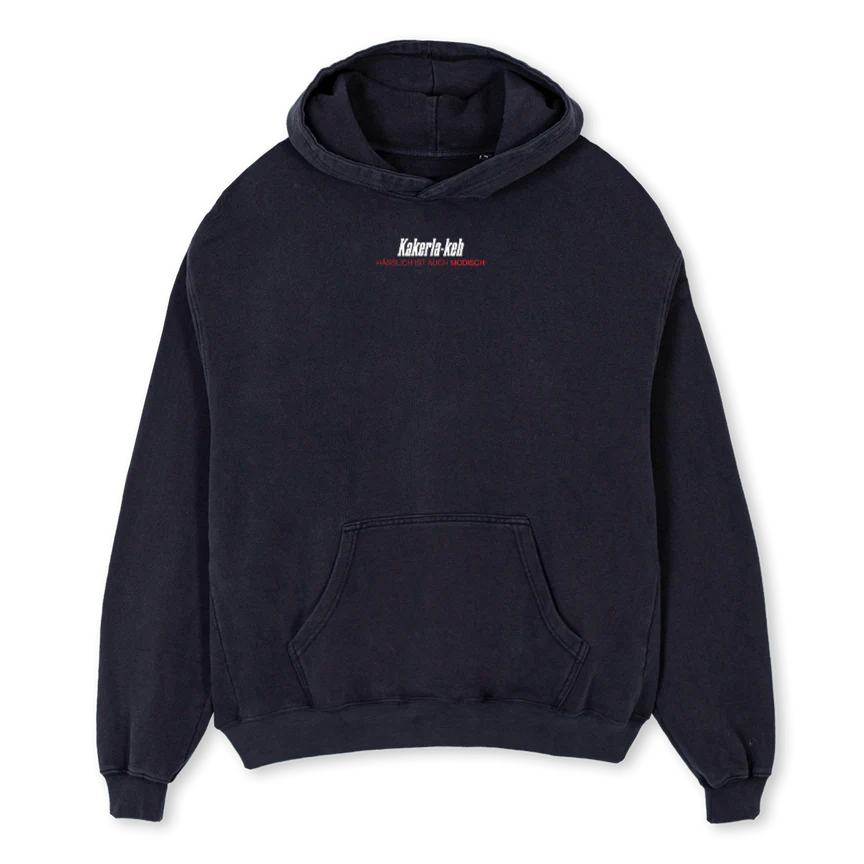 SDRA FIN  Vintage Black Oversized Hoodie.