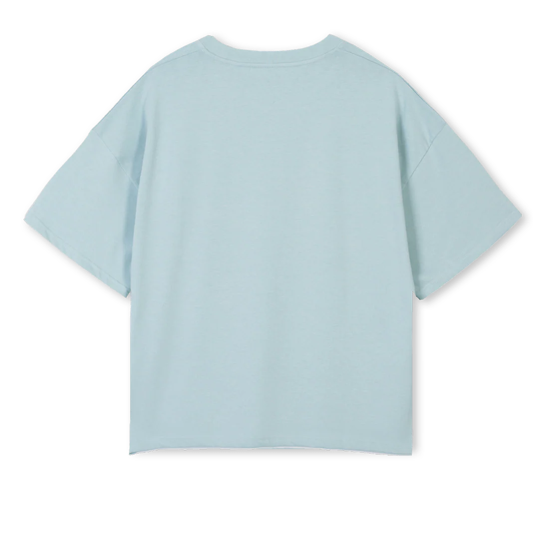 SEGUNDOD Cold Blue Oversized Boxy Tee. - Image 2