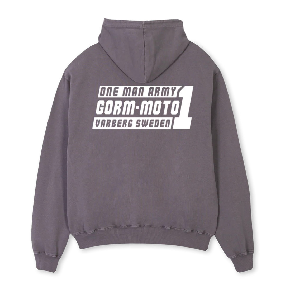 SERVICEHOODIE Pigment Grey Oversized Hoodie. - Image 2
