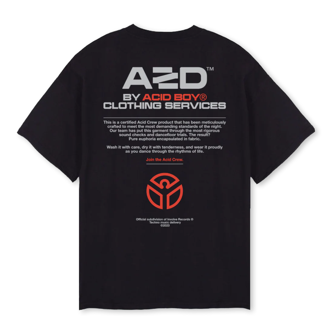 SERVICES Black Oversized Tee. - Image 2