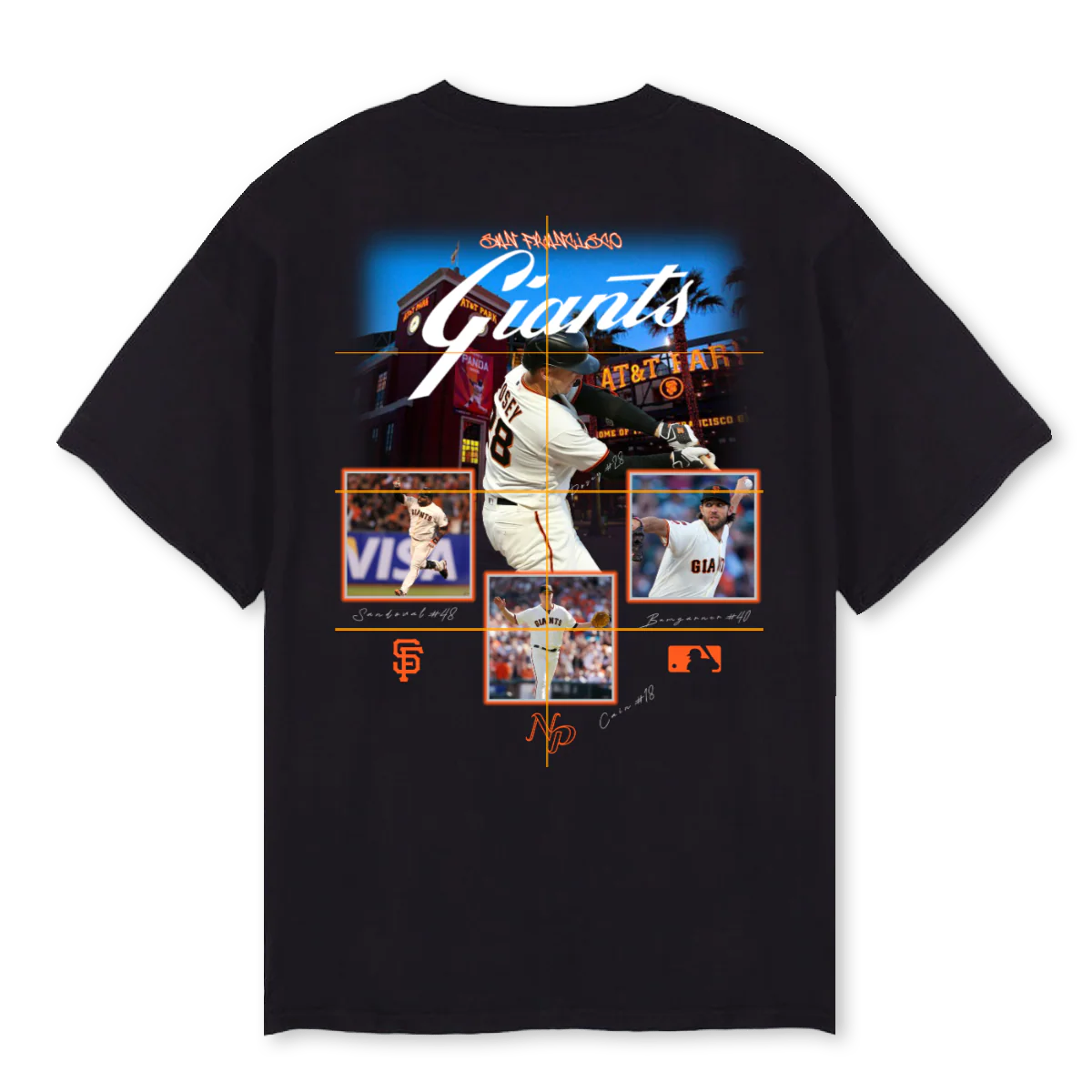 SFGIANTSBLACK Black Oversized Tee. - Image 2