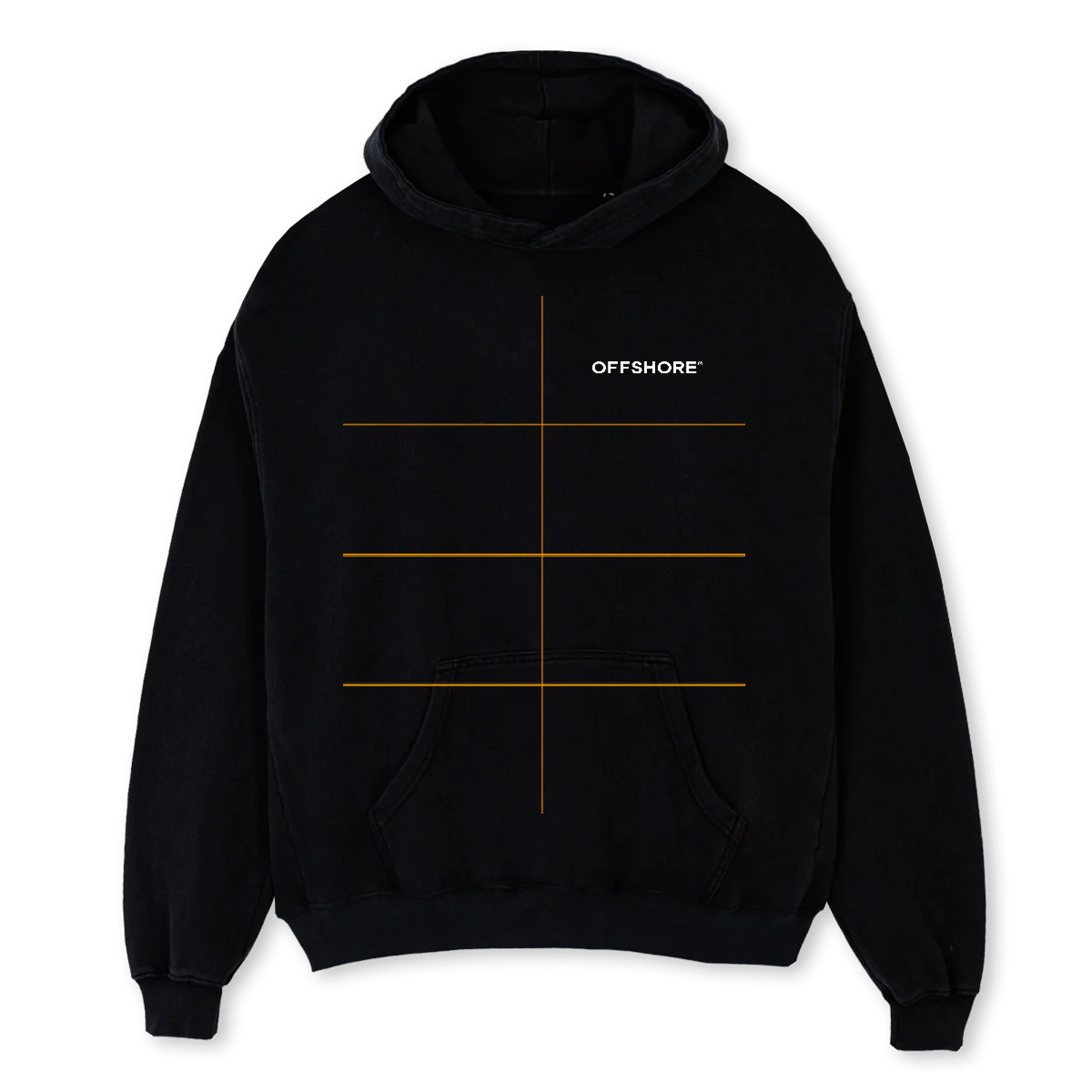 SFS BLCK HOODIE Black Oversized Hoodie.