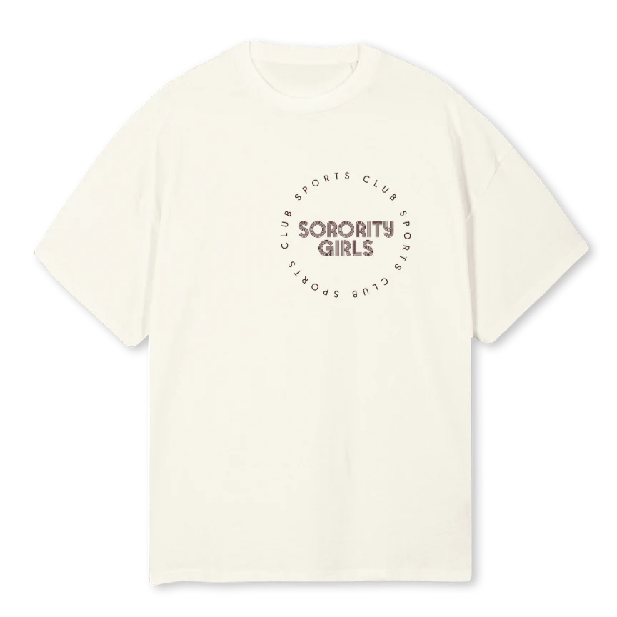 SGCSCCREAMBURGTEE Cream Oversized Tee.