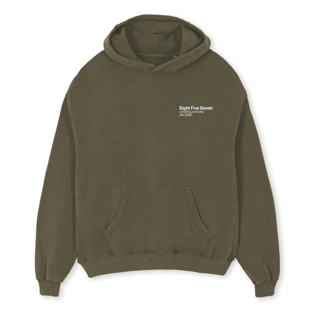SHC EFS OLIV Vintage Olive Oversized Hoodie.