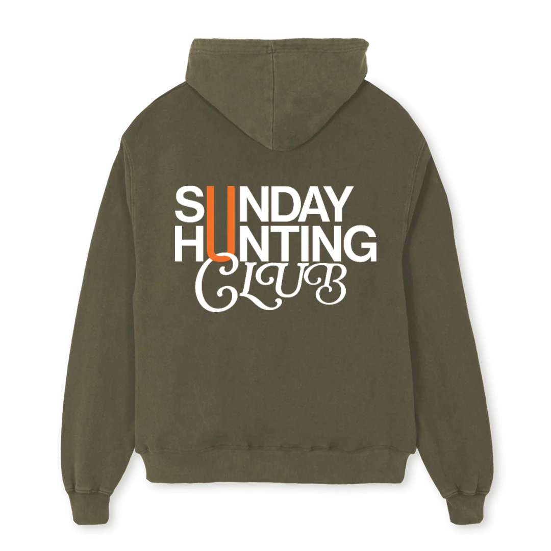 SHC EFS OLIV Vintage Olive Oversized Hoodie. - Image 2