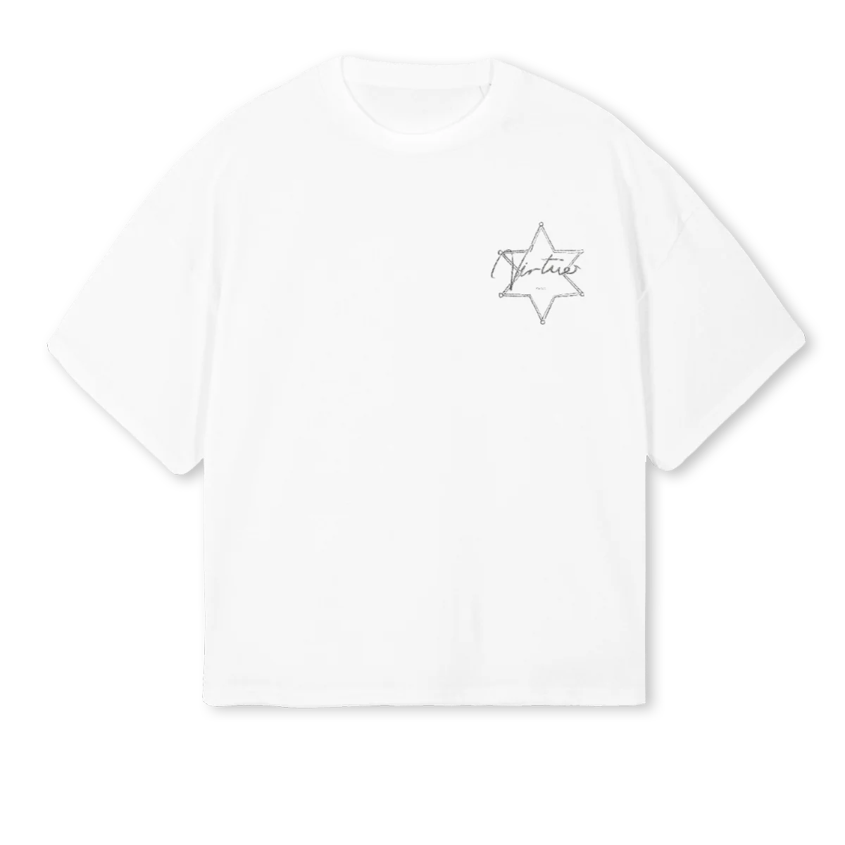 SHERRIF White Oversized Boxy Tee.