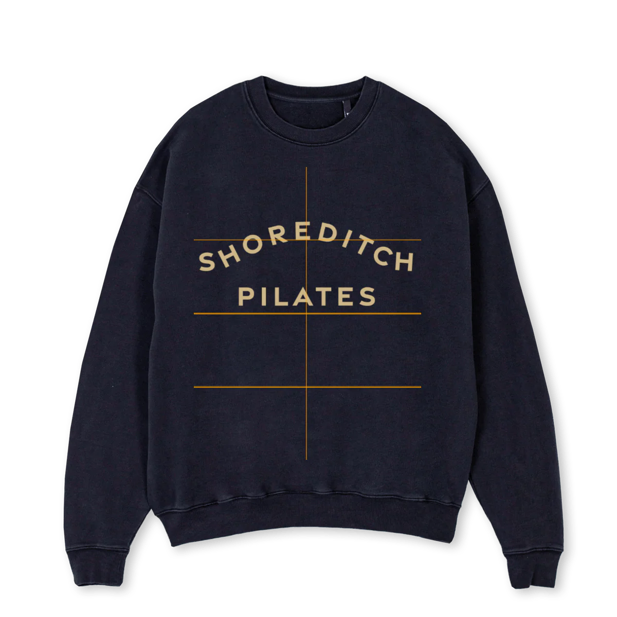 SHO Vintage Black Oversized Crewneck Sweater.
