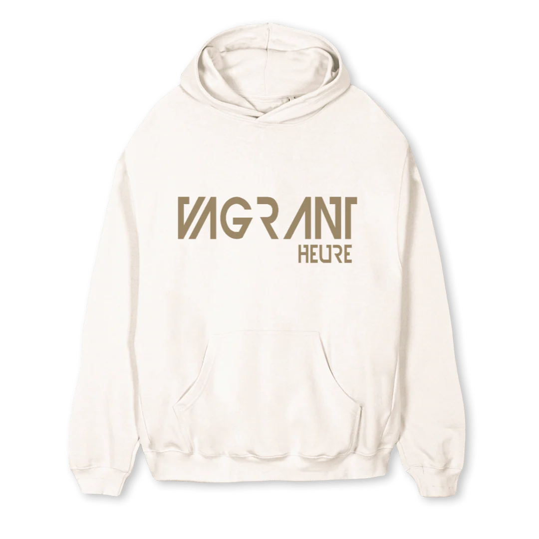 SIGNATUREFAWN Vintage White Regular Hoodie.