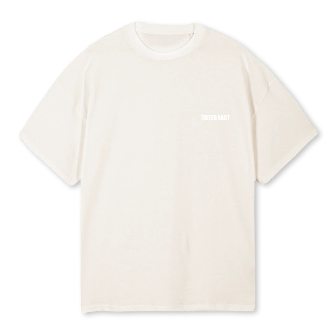SILENCE IS SEXY Vintage White Oversized Tee.