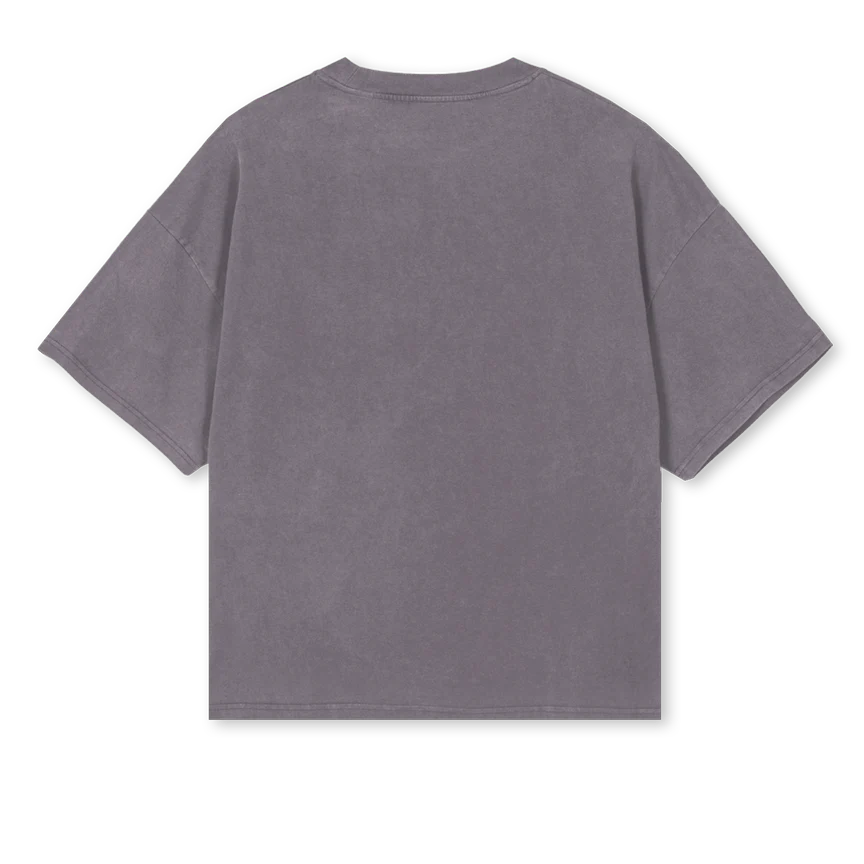 SILVERRINGTEE Pigment Grey Oversized Boxy Tee. - Image 2