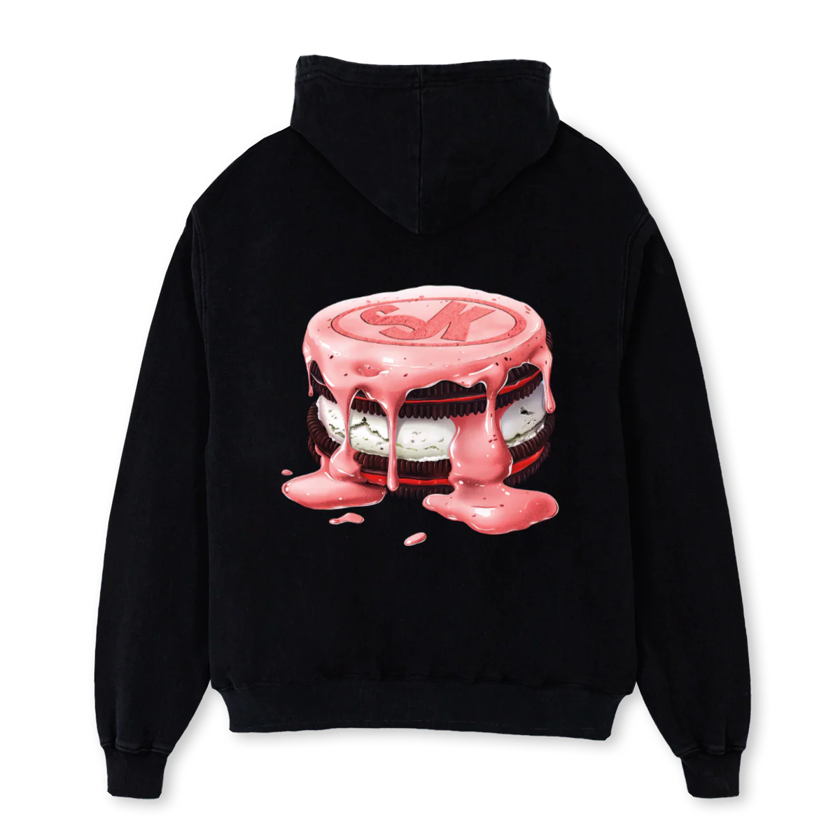 SKCOOKIESHOODIEBRG Black Oversized Hoodie. - Image 2