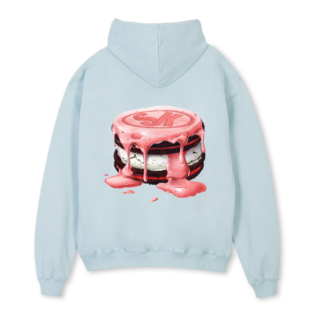SKCOOKIESHOODIEBRG Cold Blue Oversized Hoodie. - Image 2
