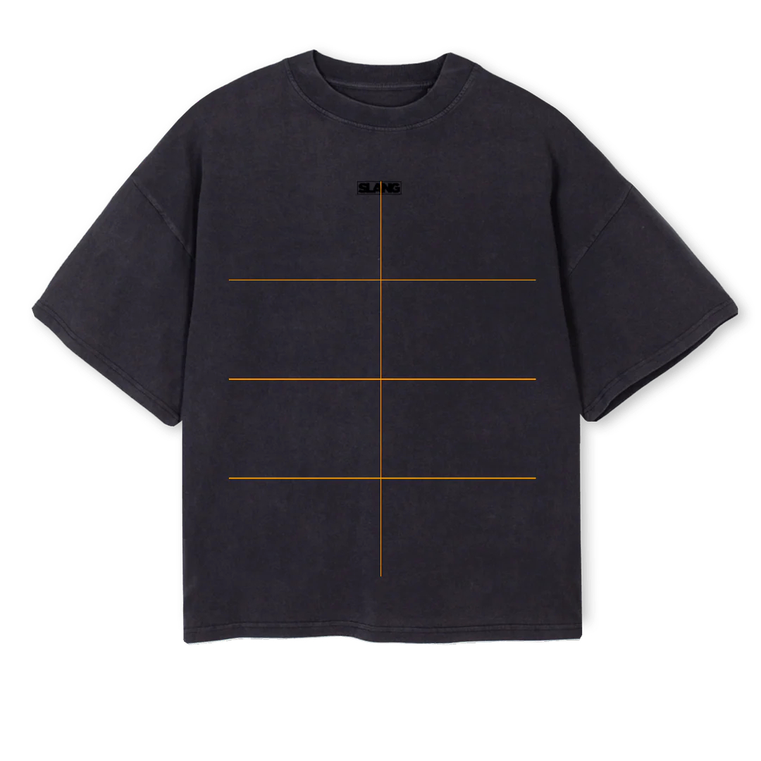 SLANGFEMMEBLACKDIST Vintage Black Oversized Boxy Tee.