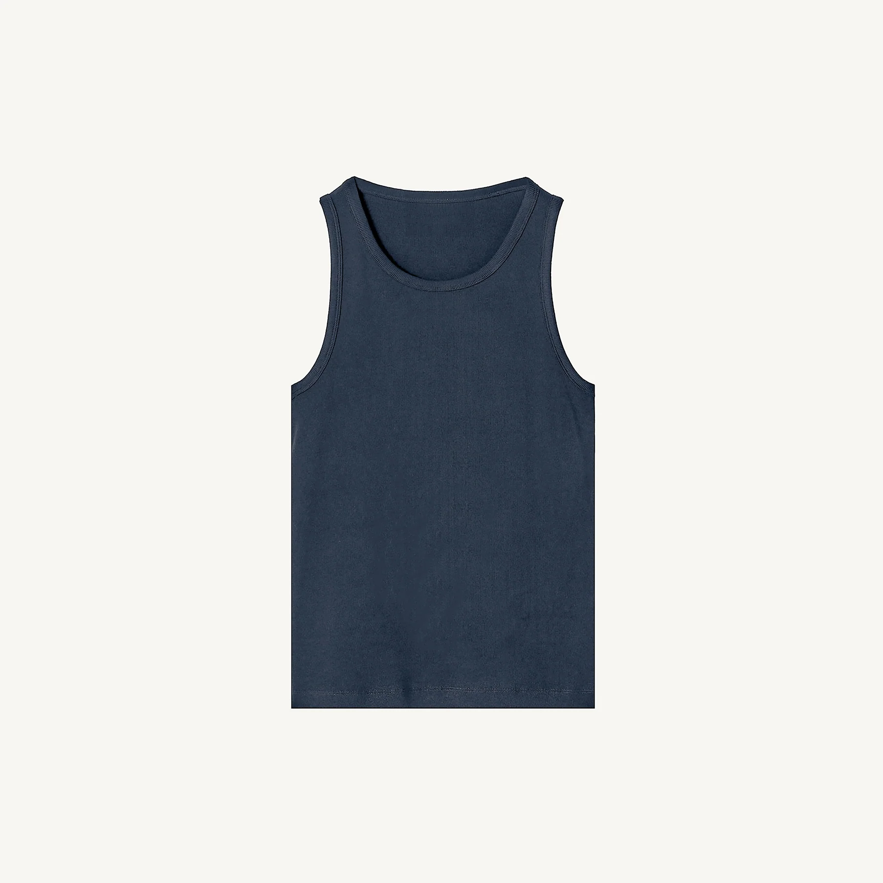 Slim Ribbed Tank Embroidered Sample. - Image 4