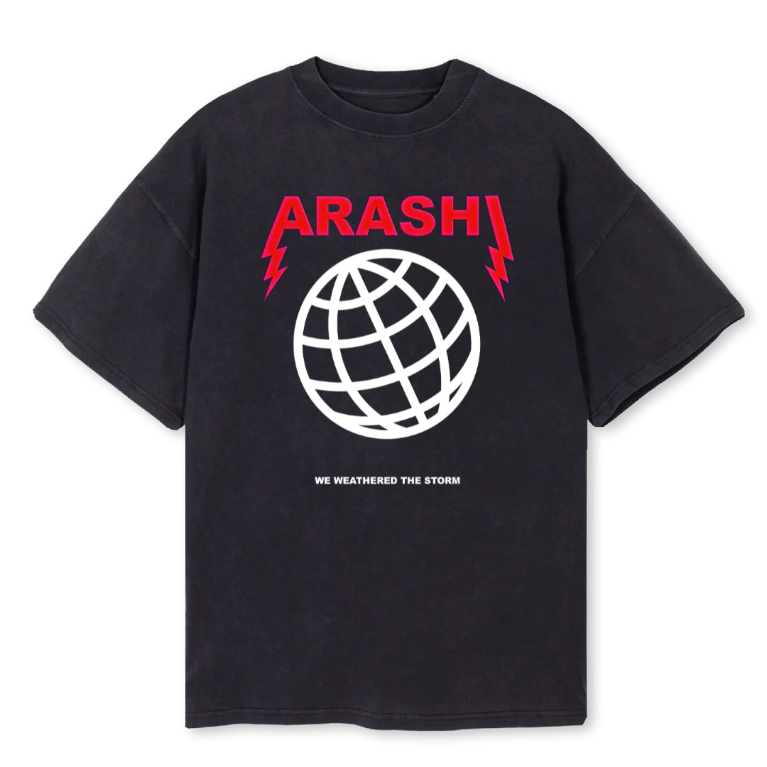 SLOGAN T SHIRT Vintage Black Oversized Tee.