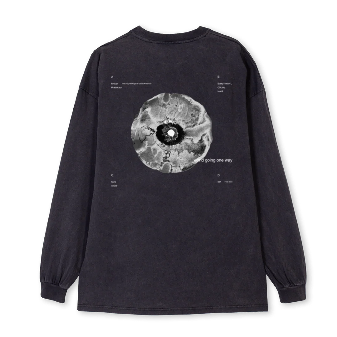 SLOWSHIFTBLACKLONGSL Black Oversized LS Tee. - Image 2