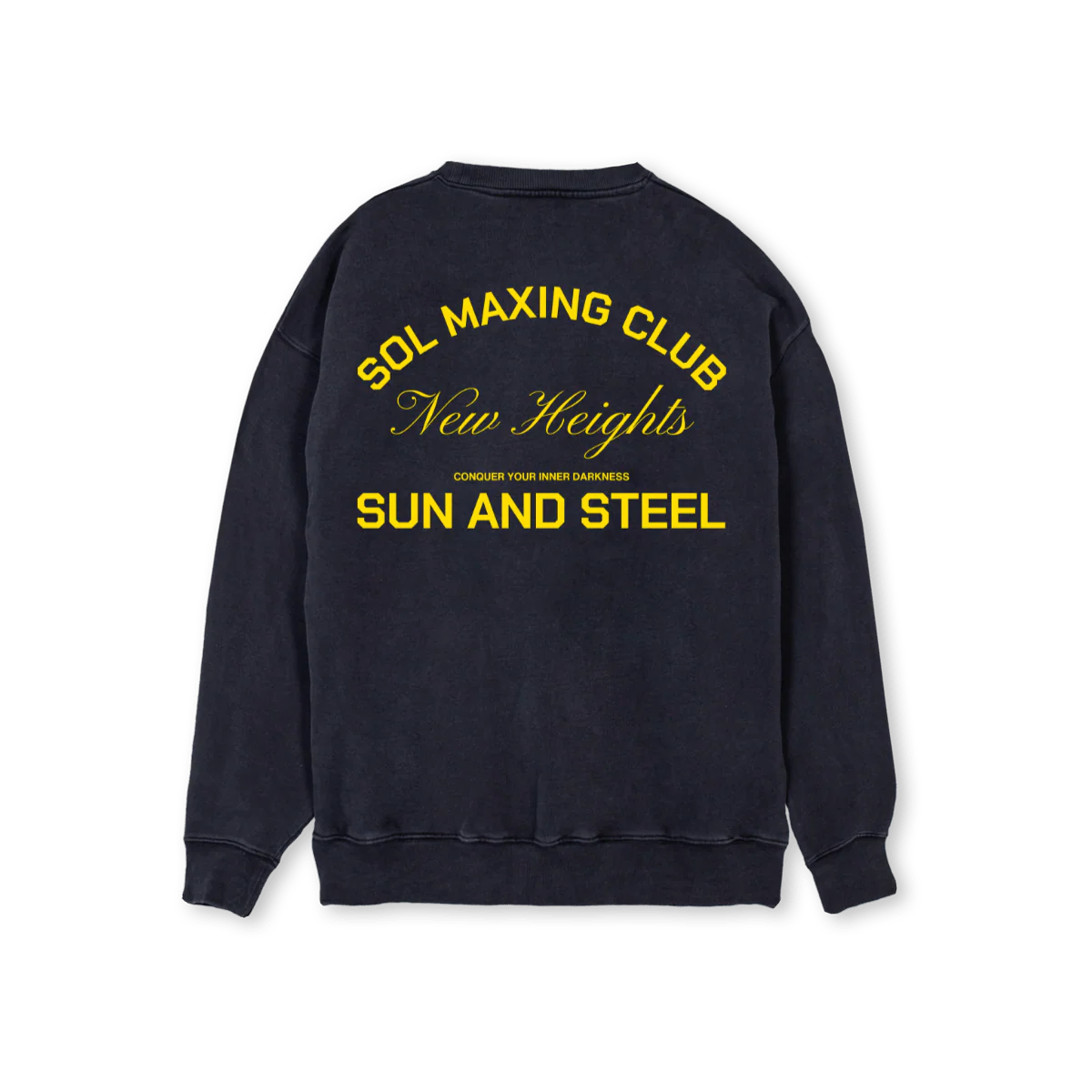 SMCNEWHEIGHTS Vintage Black Regular Crewneck Sweater. - Image 2