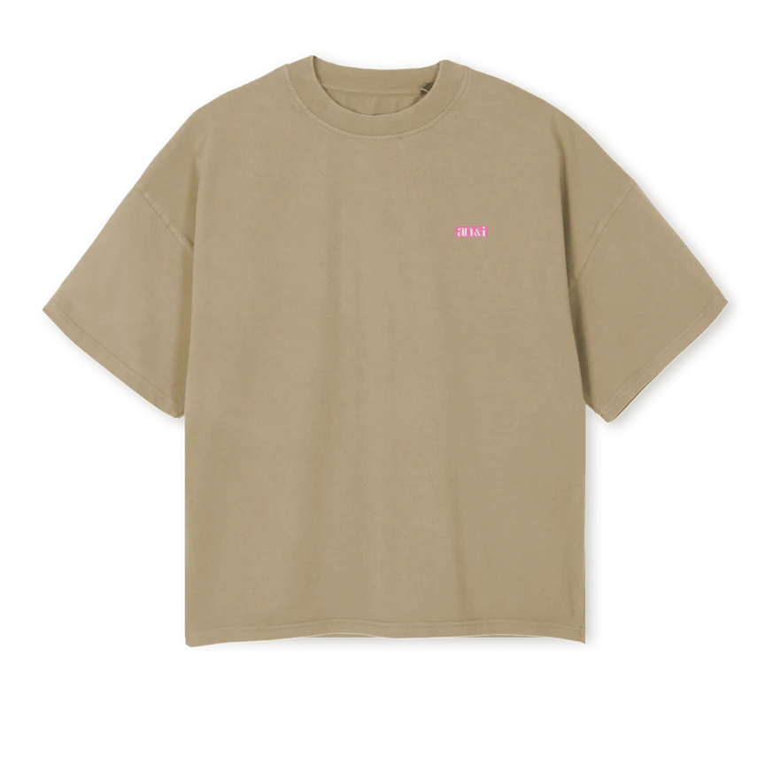 SMFEEL Vintage Dune Oversized Boxy Tee.