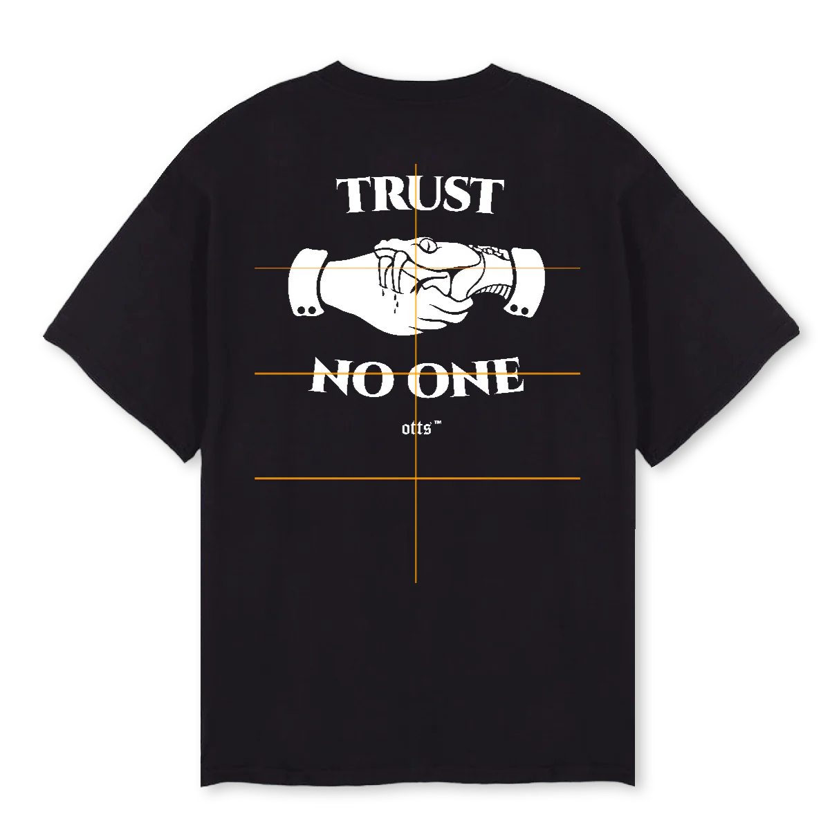 SNAKE TEESHIRT Black Oversized Tee. - Image 2