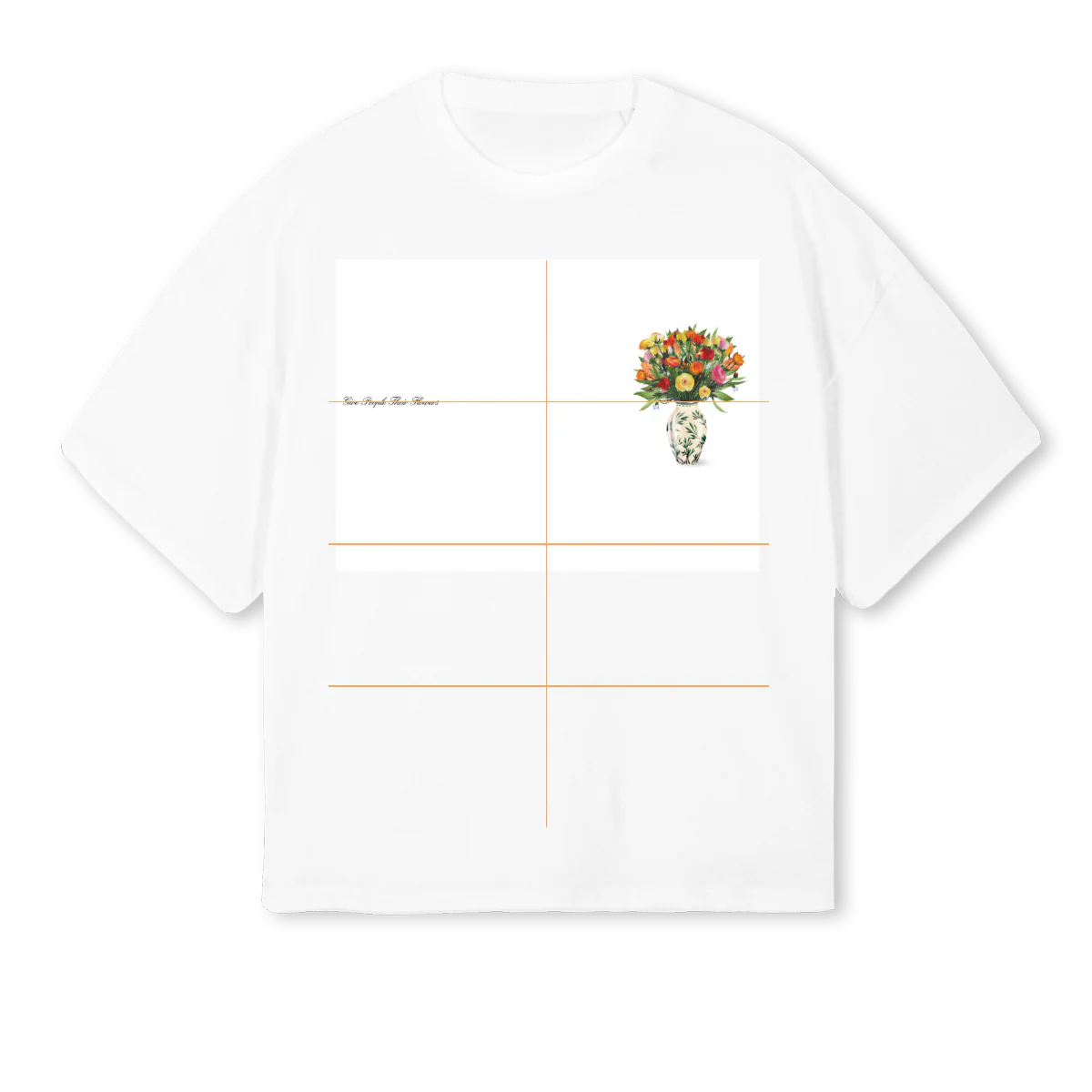 SOLACEFLOWERS White Oversized Boxy Tee.