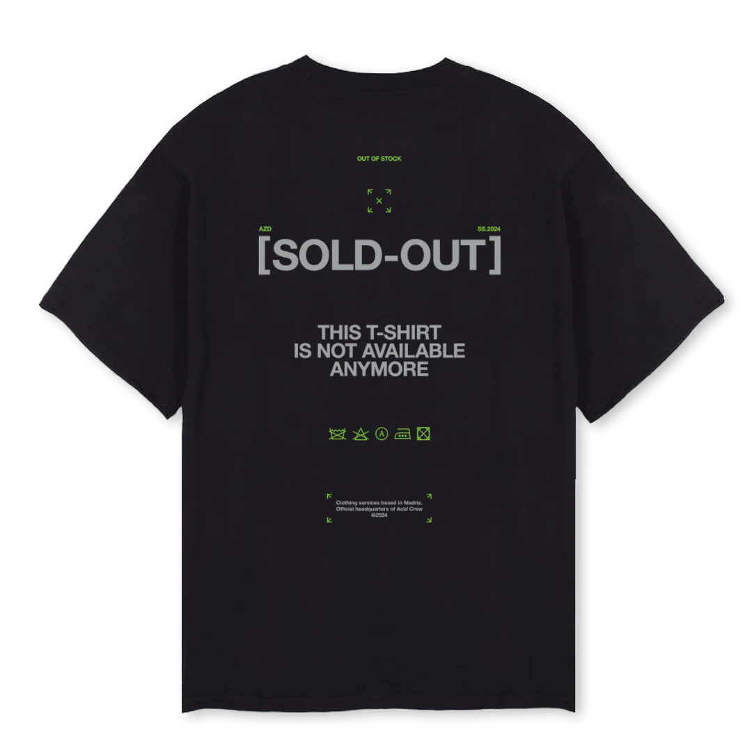 SOLDOUT Black Oversized Tee. - Image 2