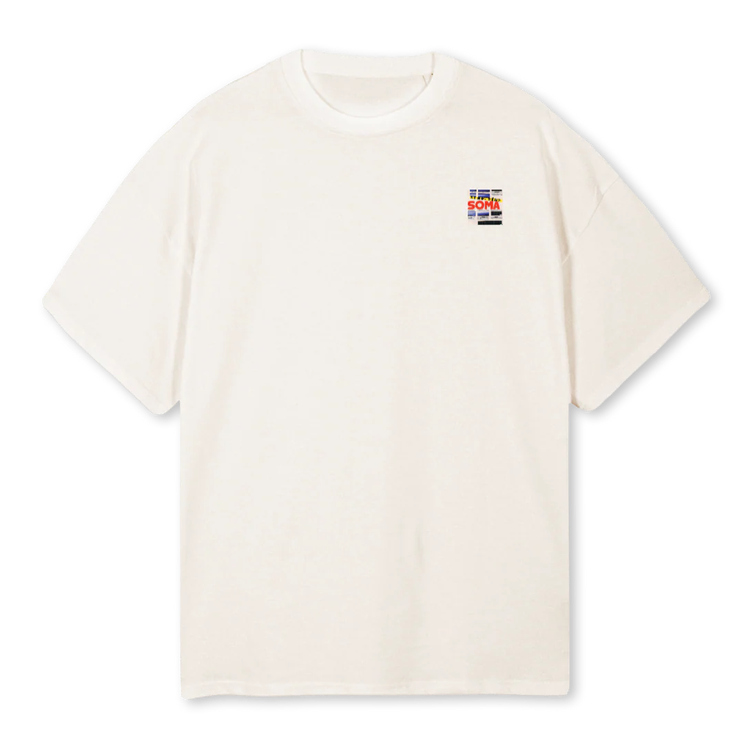 SOMATSHIRTONE Vintage White Oversized Tee.