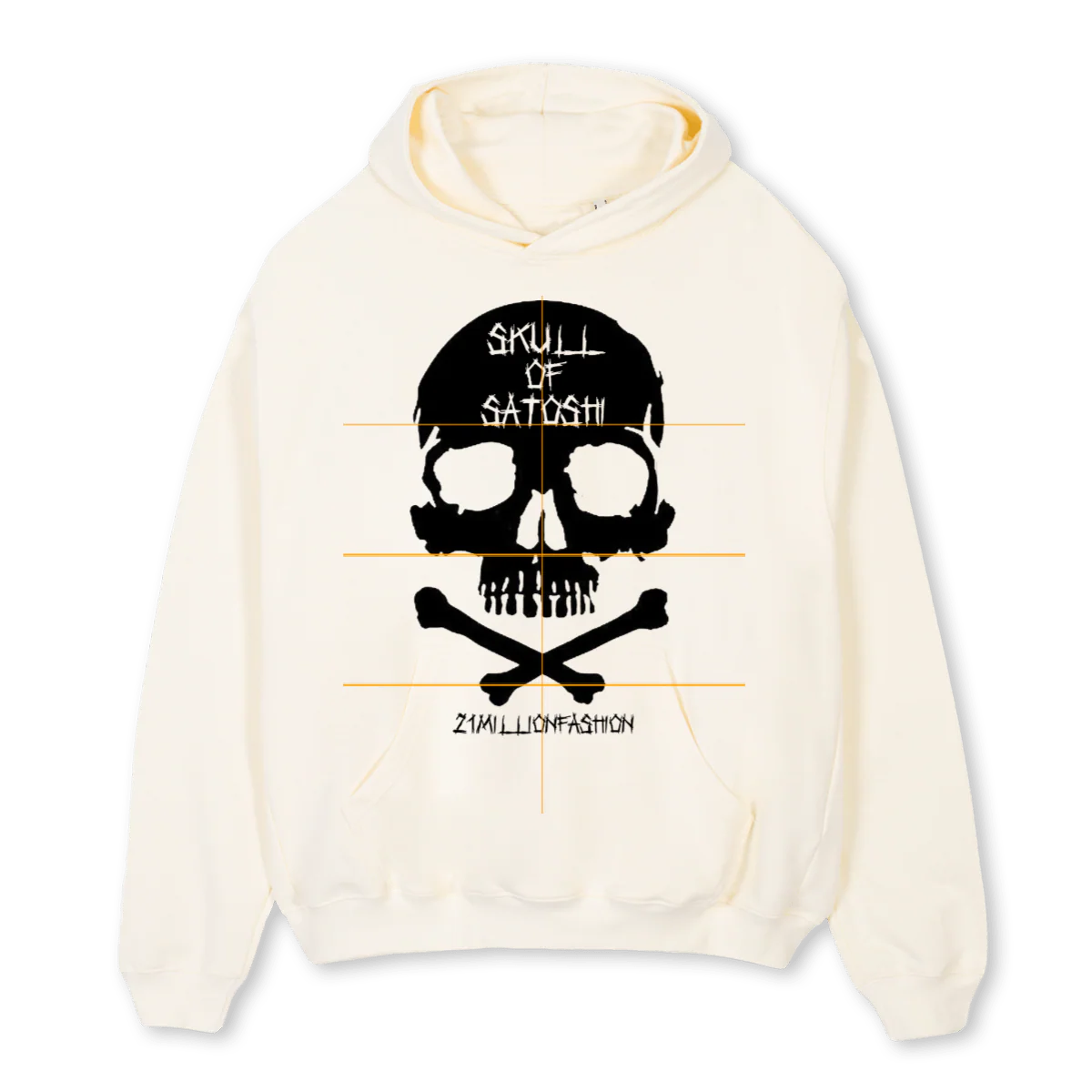 SOSMILLIONFASHION Cream Oversized Hoodie.