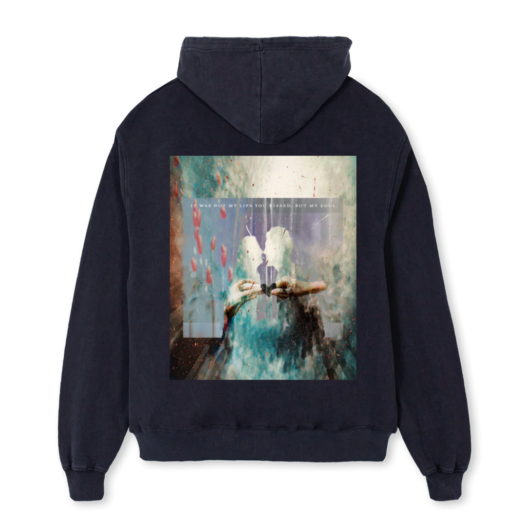 SOULGAZING Vintage Black Oversized Hoodie. - Image 2