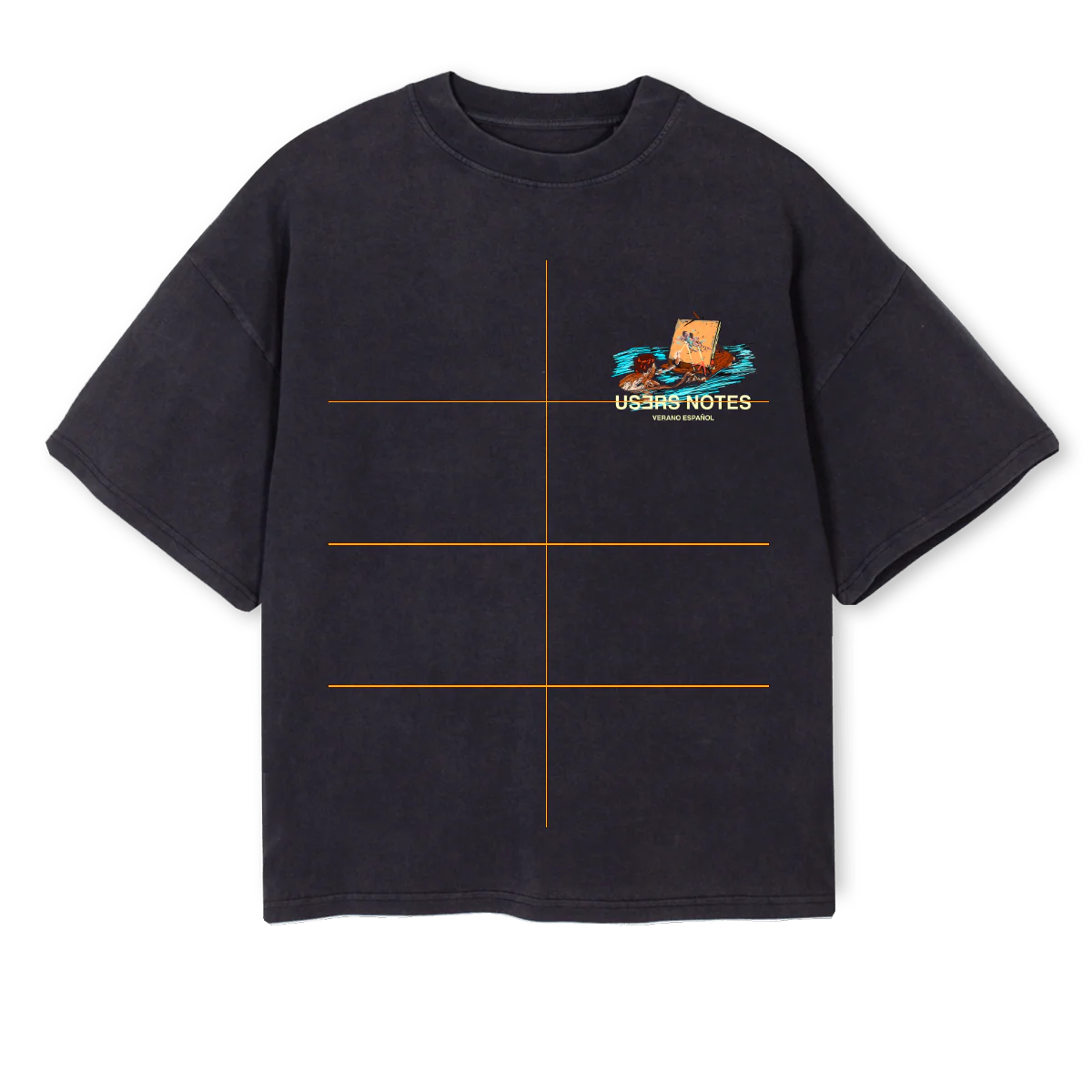 SOUTHERNVVIBRATIONS Vintage Black Oversized Boxy Tee.