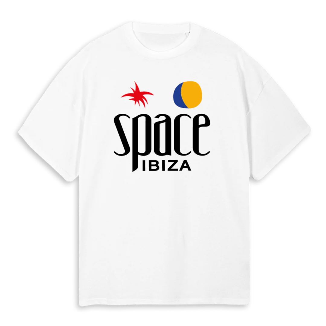 SPACETHREE White Oversized Tee.