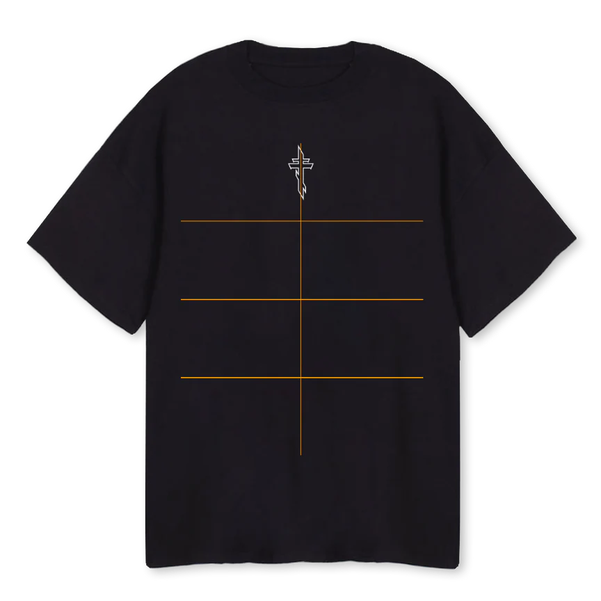 SPARK Black Oversized Tee.