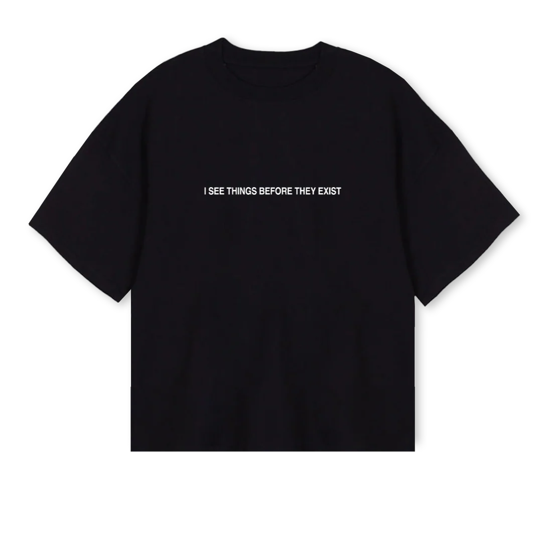 SPD Black Oversized Boxy Tee.