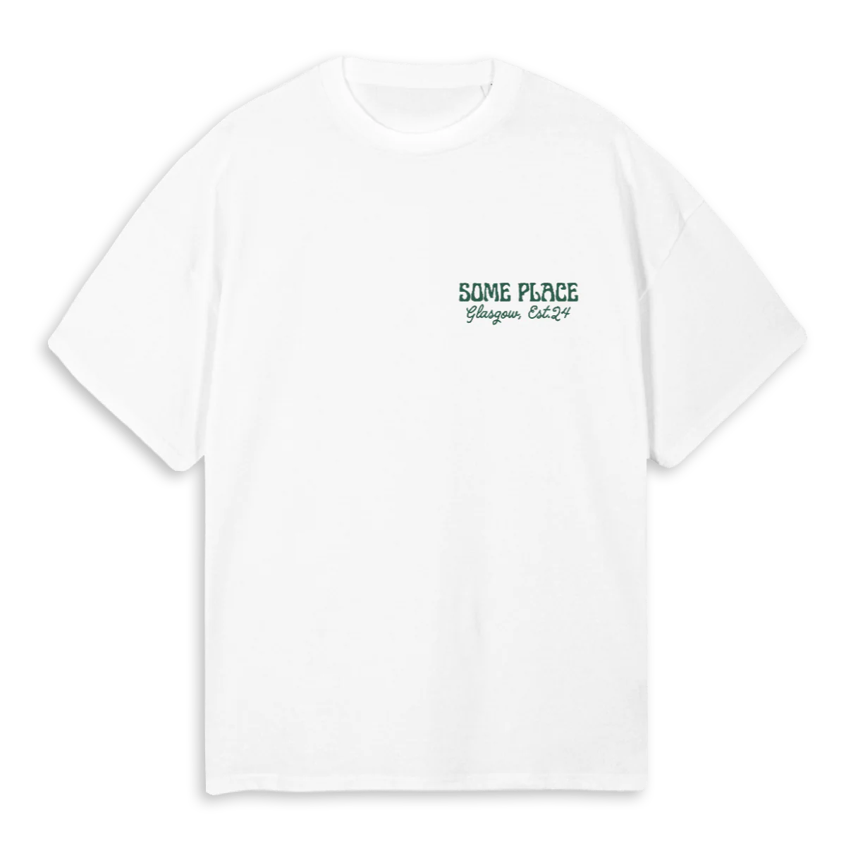 SPGREEN White Oversized Tee.