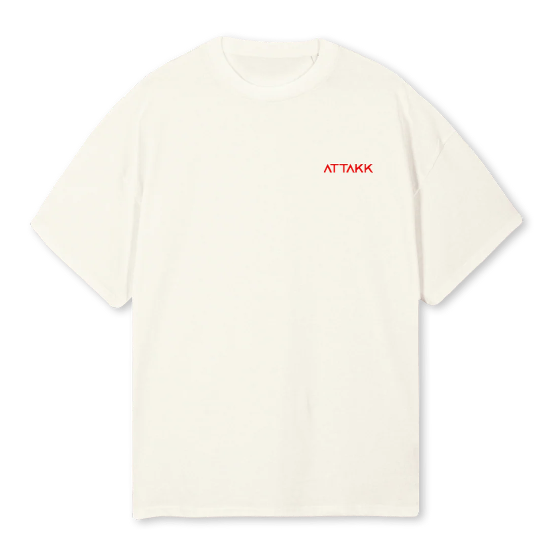 SPORTSCLUBTEE Cream Oversized Tee.