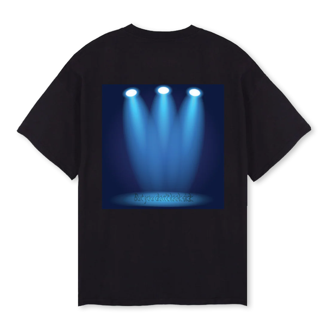 SPOTLIGHT Black Oversized Tee. - Image 2