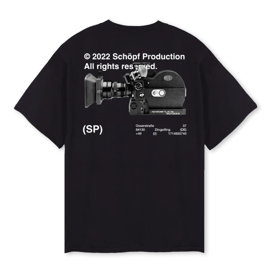 SPPRODUCTION Black Oversized Tee. - Image 2
