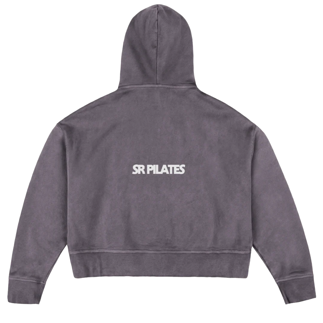 SR PILATES Pigment Grey Oversized Boxy Hoodie. - Image 2