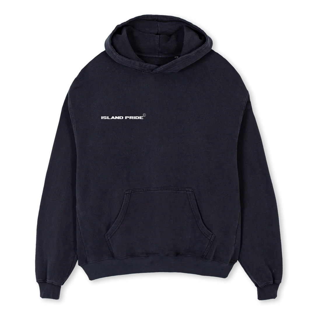 SSTWO Vintage Black Oversized Hoodie.