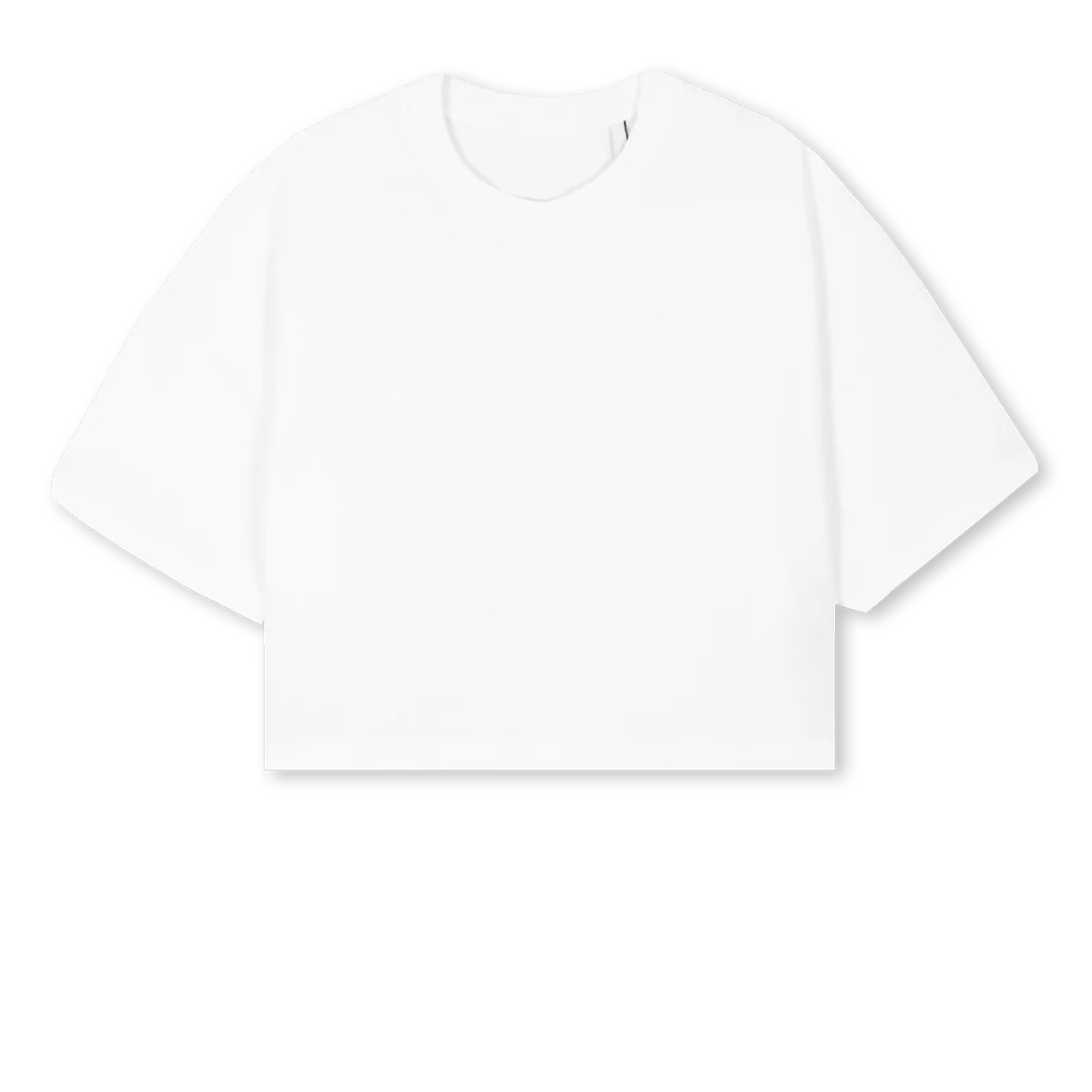 SSUNCTB White Cropped Oversized Tee. - Image 2